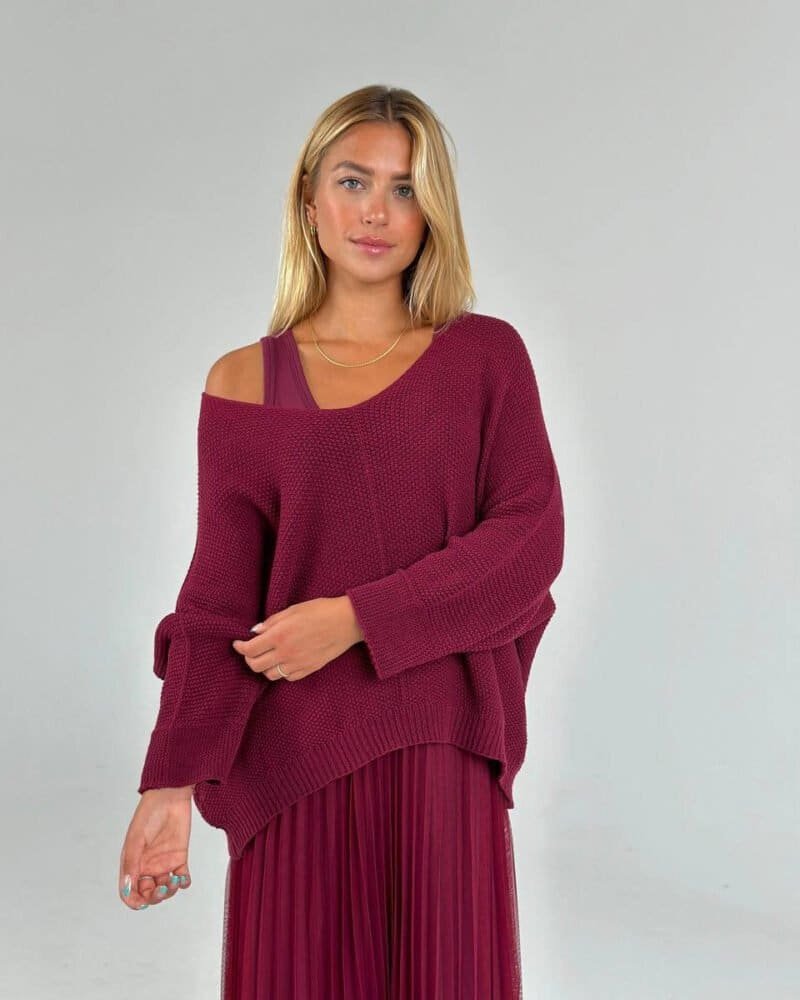 Luxe Burgundy Layers Set - Made in Italy