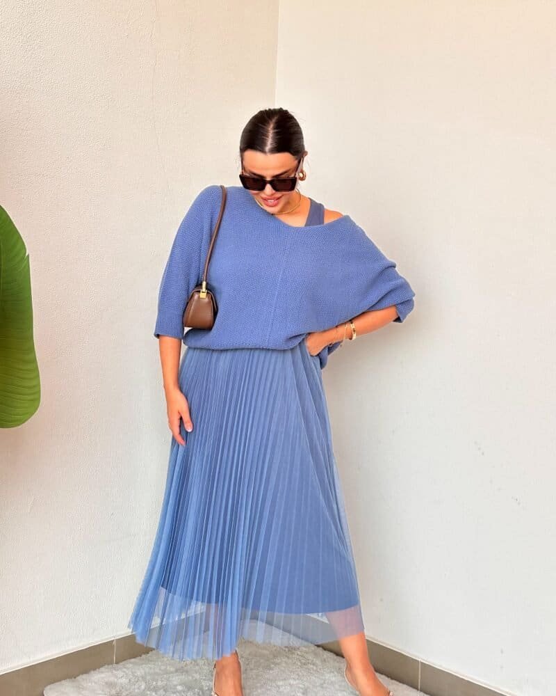 Luxe Baby Blue Layers Set - Made in Italy