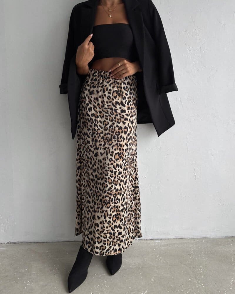 Wild Leopard Luxe Skirt