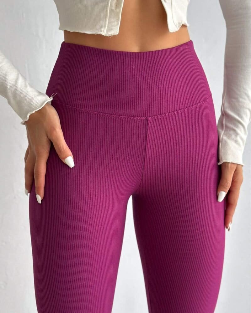 Everyday Essentials Leggings - Burgunday
