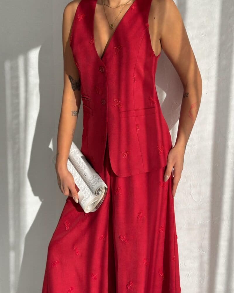 Co-Ord Red Set