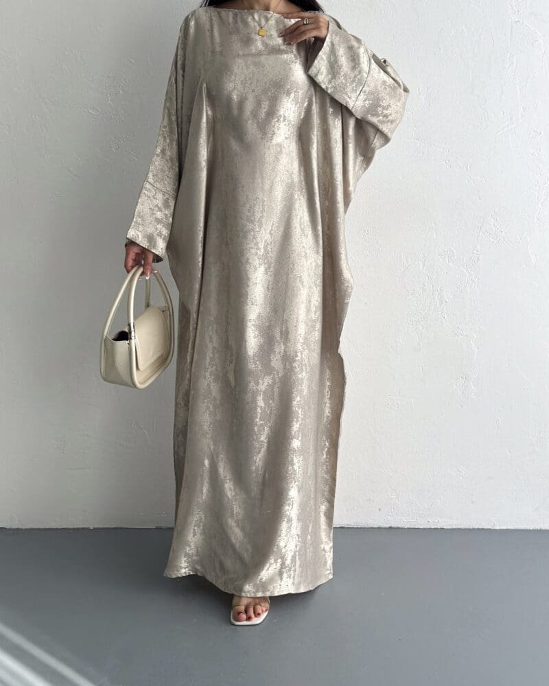 Beige Tailored Kaftan