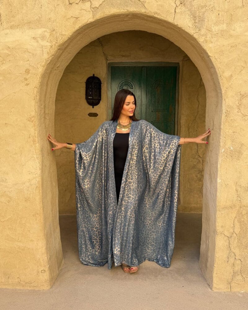 Gold Grey Topaz Abaya