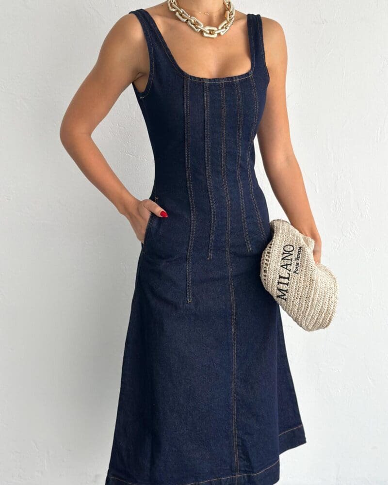 Contour Denim Dress