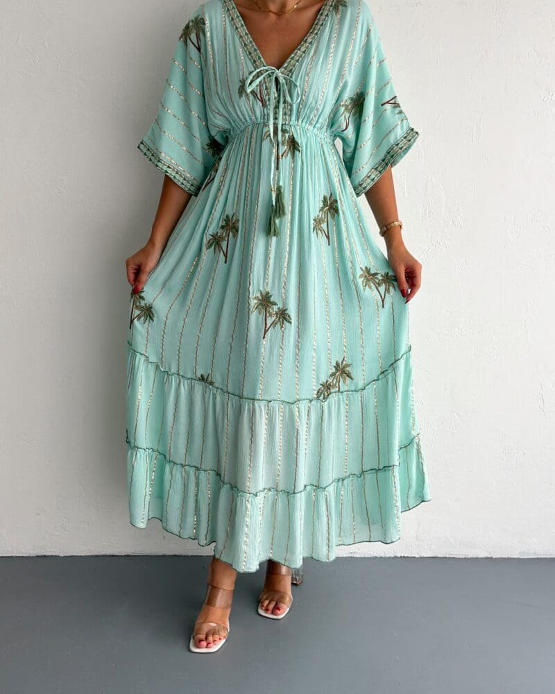 Palm Mint Kaftan