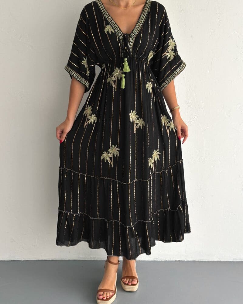 Plam Black Kaftan