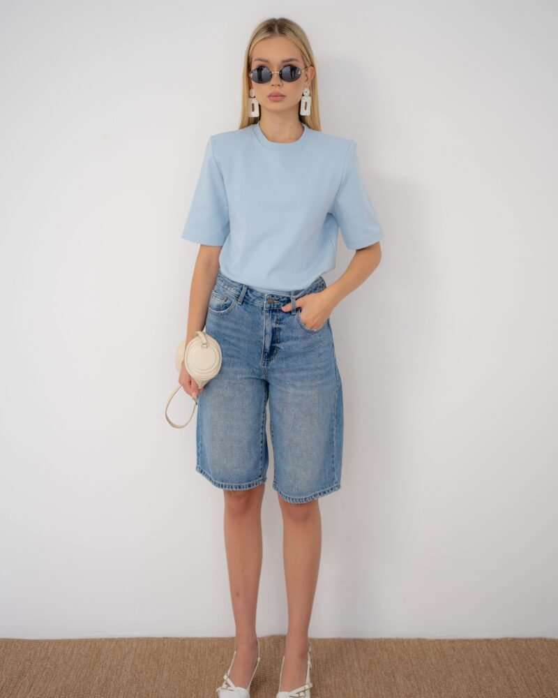 Sky Shoulder Pad Tee