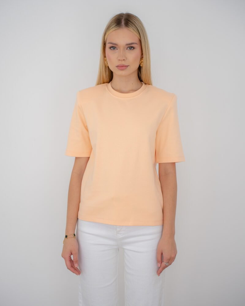 Peach Shoulder Pad Tee