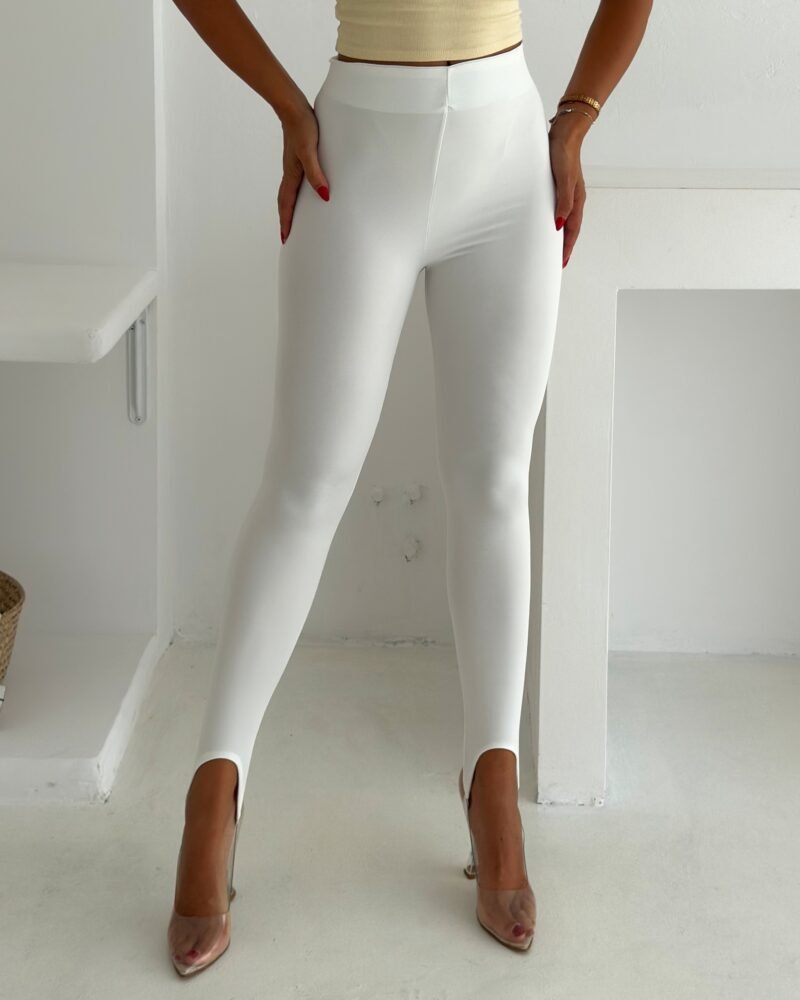 Aria Stirrup Leggings – White