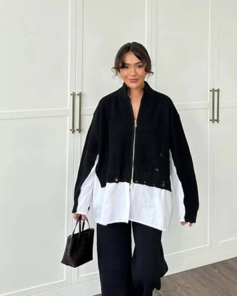 The Effortless Knit Set black