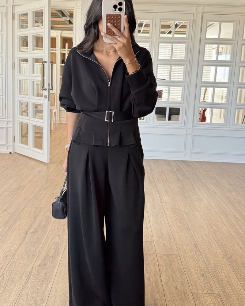 The Structured Black Elegance Set