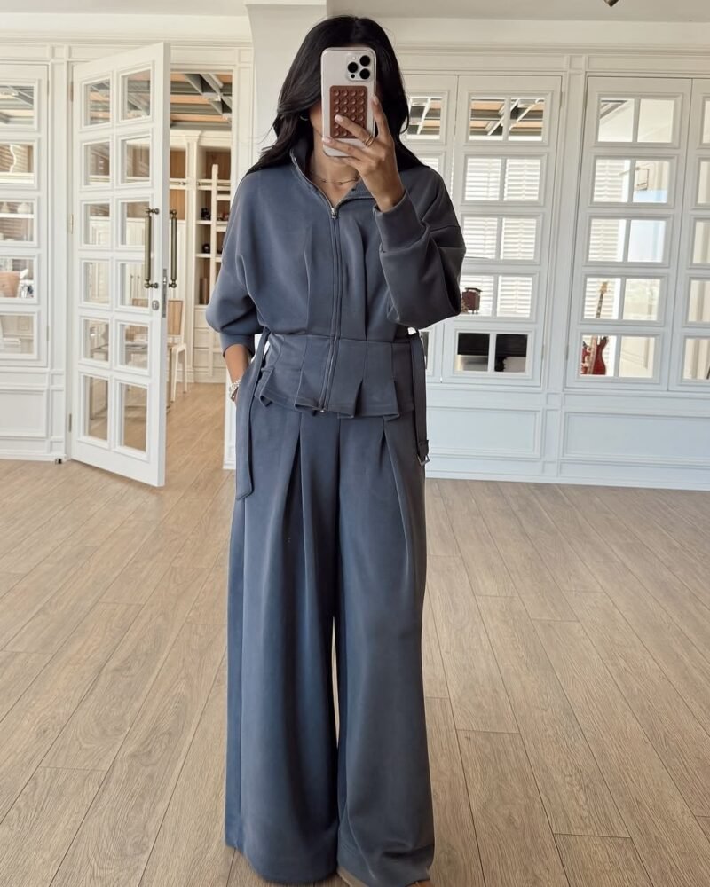 The Structured Charcoal Grey Elegance Set