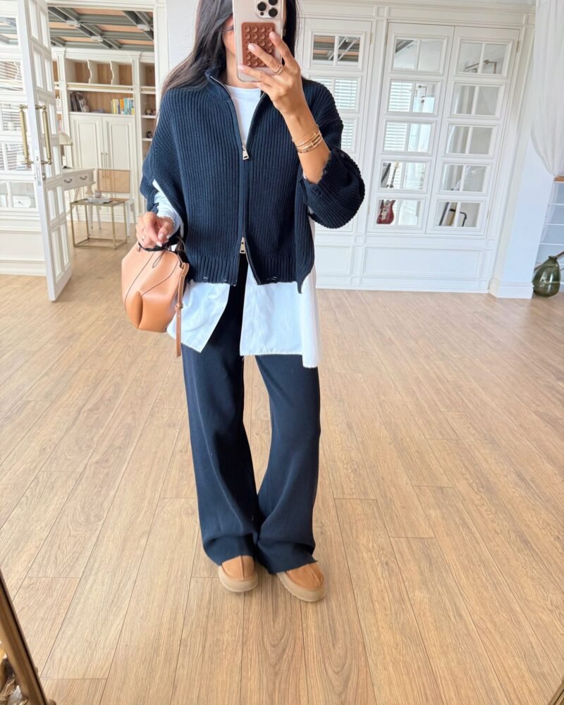 The Effortless Knit Set Navy Blue