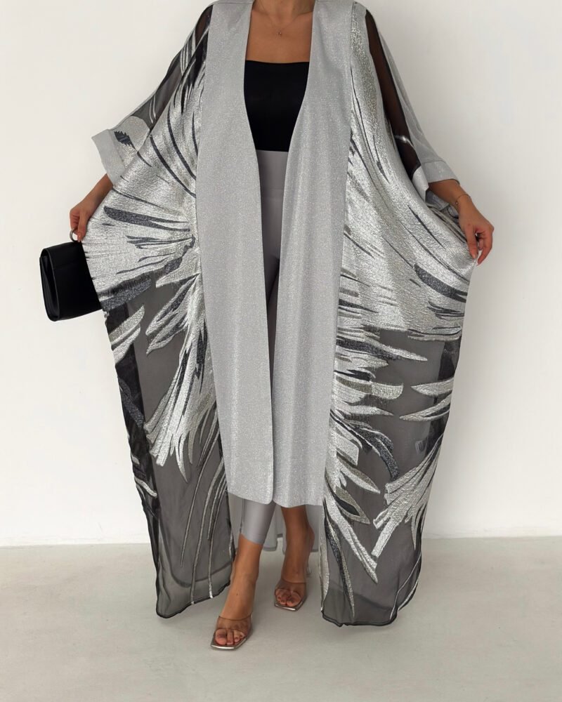 Laylat Silver Abaya