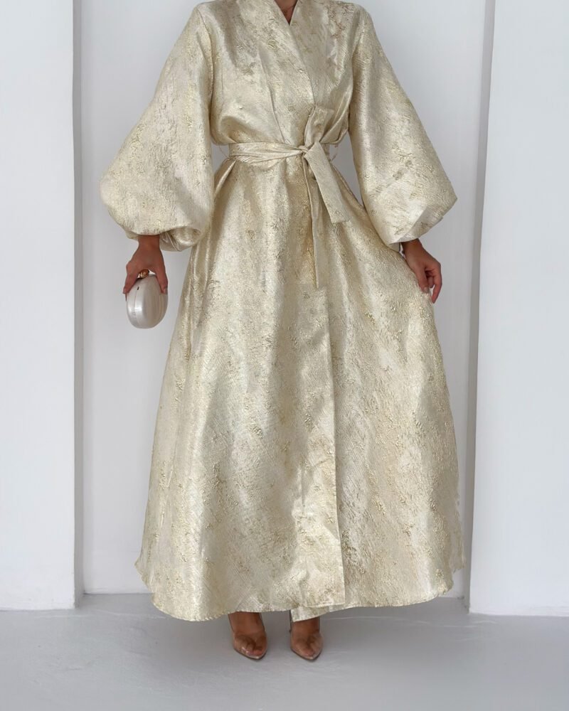 Champagne Glow Abaya