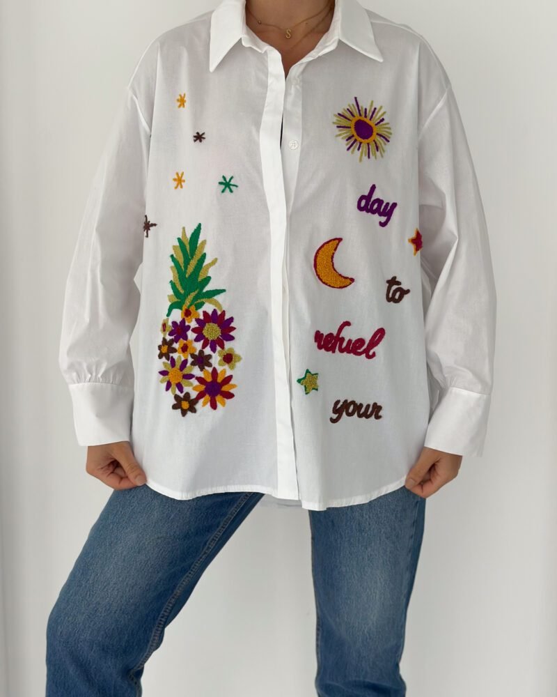Sun & Moon Refuel Shirt-White