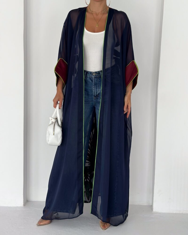Desert Bloom kimono -Navy Blue
