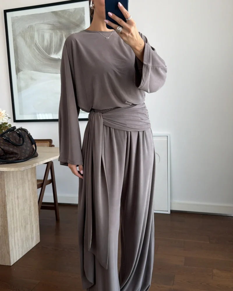 Luna Draped Two-Piece Set