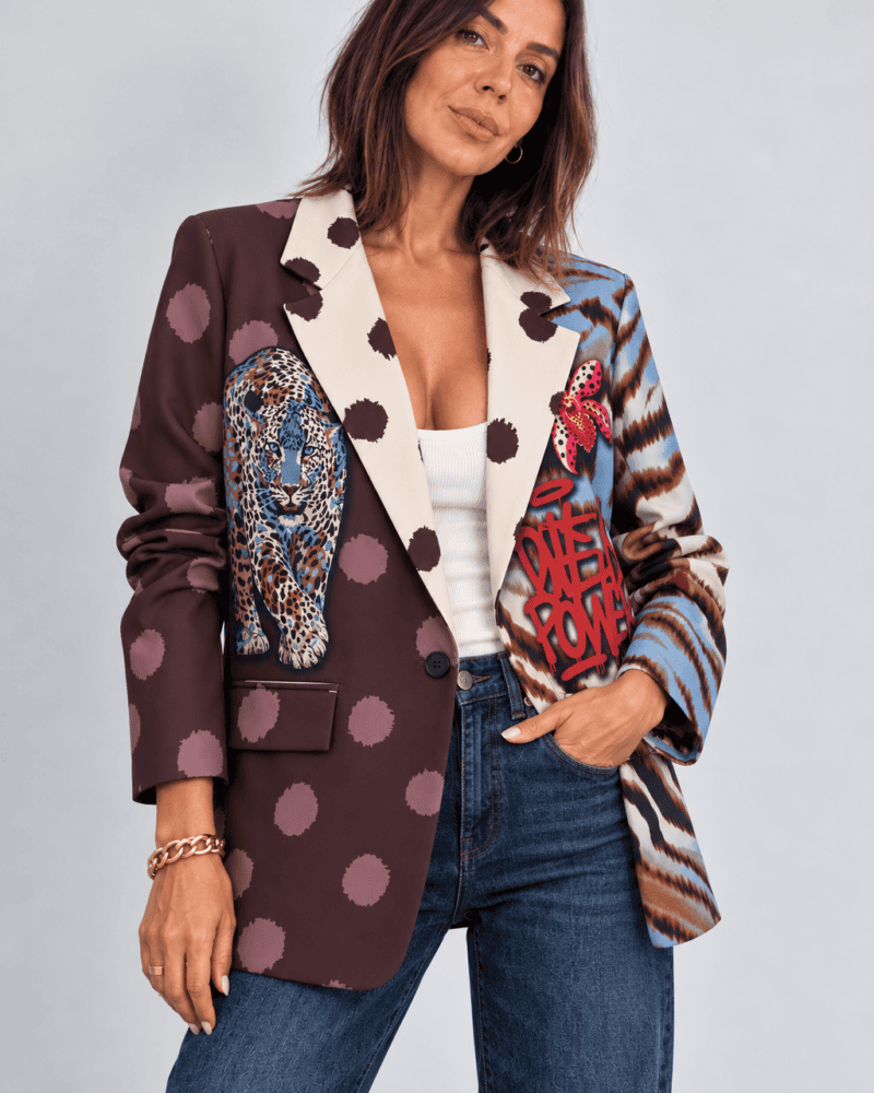 Wild Spirit Printed Blazer
