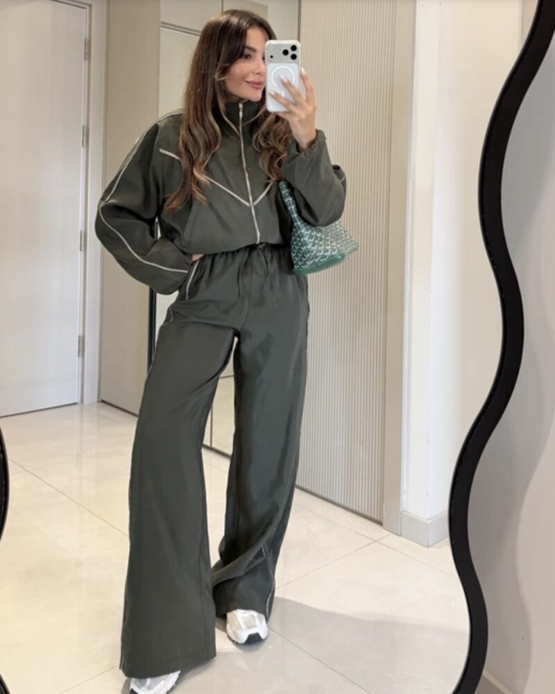 Melora Khaki Bomber Set